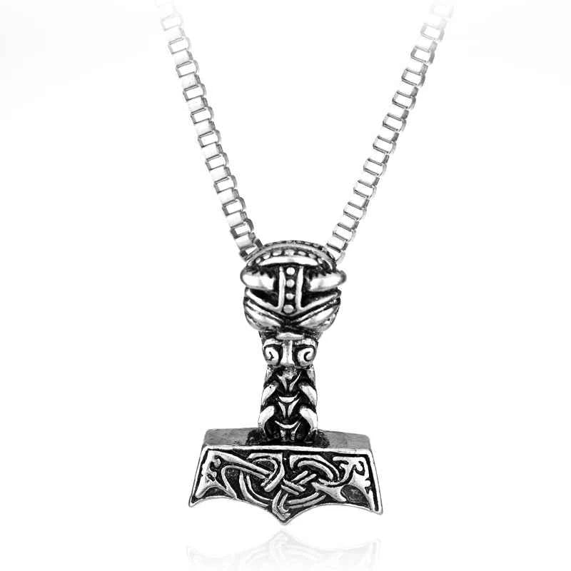 Norse Vikings Thor's Hammer Mjolnir Scandinavian Rune Amulet