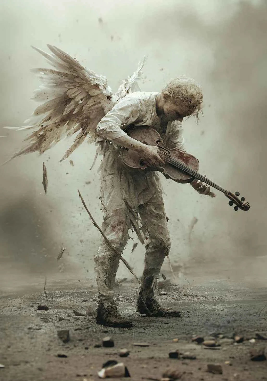 Victoria Style Skull Banquet Fallen Angels Dark Fantasy Art