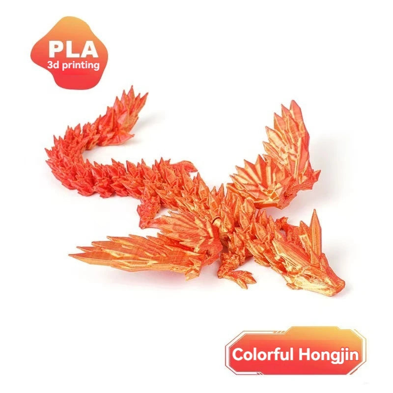 3D Printed Dragon Colorful Gem Dragon Figurines