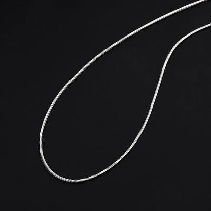 Ashen Veil Snake Chain — 925 Sterling Silver