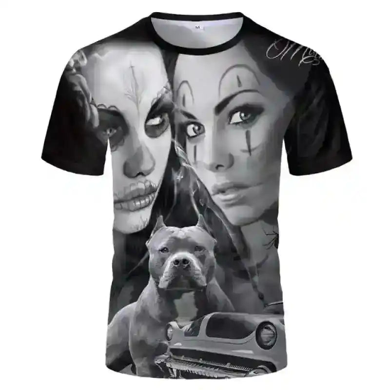Luminous Angel – Fluorescent 3D Print Unisex Tee