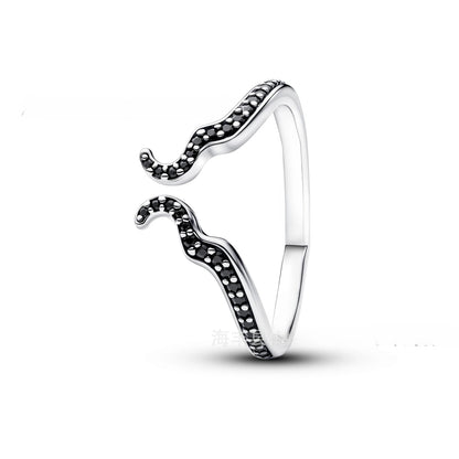 Aether-Reach Ring — 925 Sterling Silver Heart & Butterfly