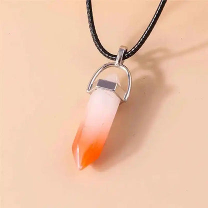 Natural Stone Quartz Lapis Opal Amethyst Pink Crystal necklace - Pedlar's Attic