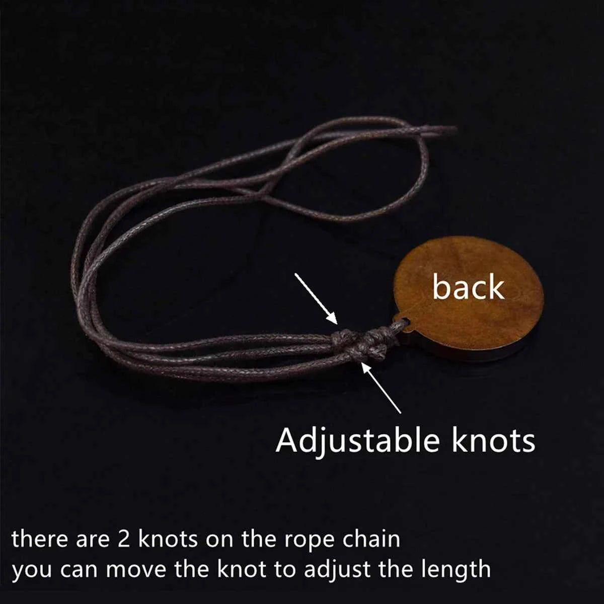 Vintage Flaming Phoenix Wooden Pendant Necklace