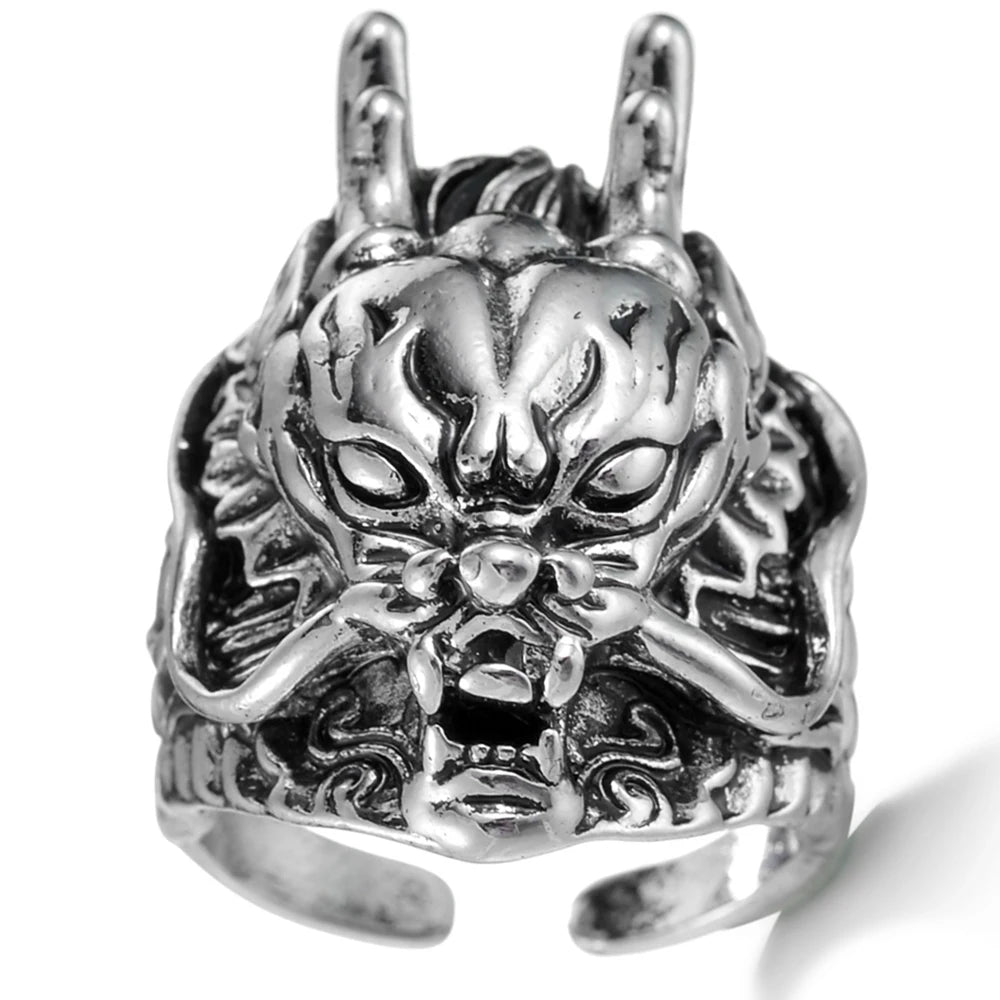 The Drawer Knows — Skull, Dragon & Snake Adjustable Rings - Pedlar's Attic