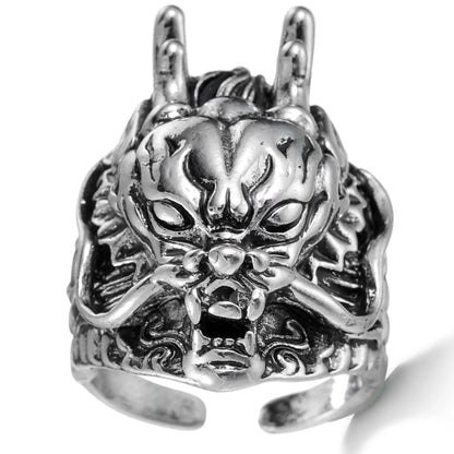 The Drawer Knows — Skull, Dragon & Snake Adjustable Rings - Pedlar's Attic