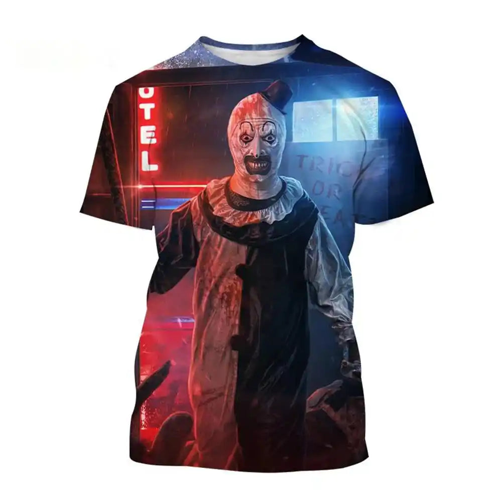 The Laughing Dark —Clown Horror  3D Print Tee
