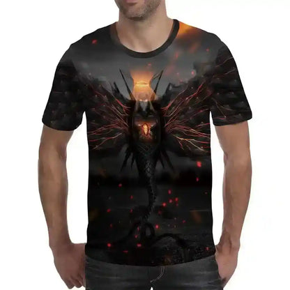 Luminous Angel – Fluorescent 3D Print Unisex Tee