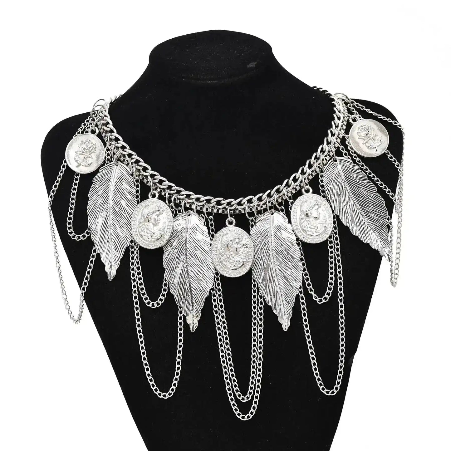 The Wanderer's Collar – Tibetan Boho Statement Necklace