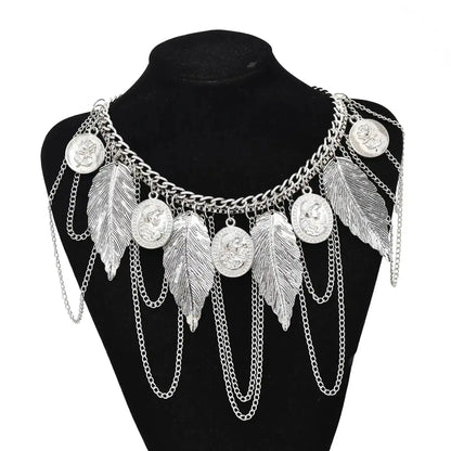 The Wanderer's Collar – Tibetan Boho Statement Necklace