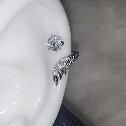 Whisper of Wings — Zircon Wing Ear Cuff