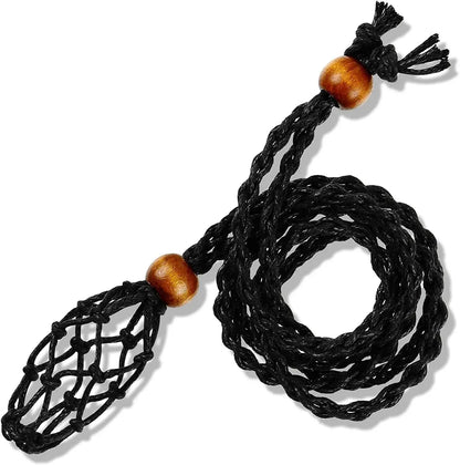 The Rainkeeper — Braided Crystal Catcher Necklace