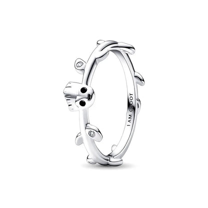 Aether-Reach Ring — 925 Sterling Silver Heart & Butterfly