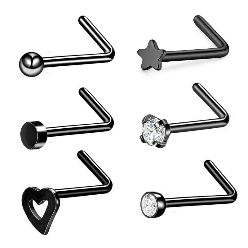Nose Septum Piercing Studs Set