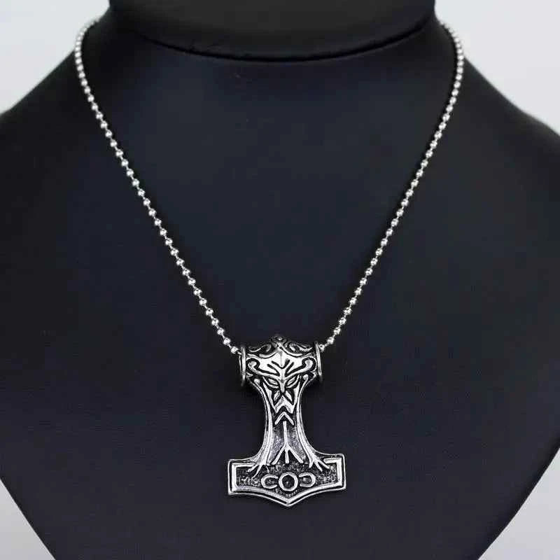 Norse Vikings Thor's Hammer Mjolnir Scandinavian Rune Amulet