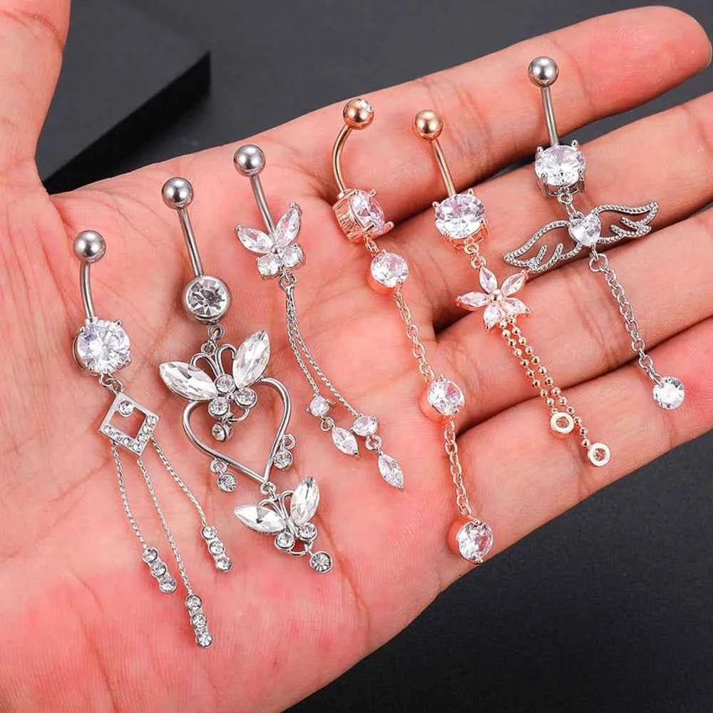 Trendy Angel Belly Button Rings