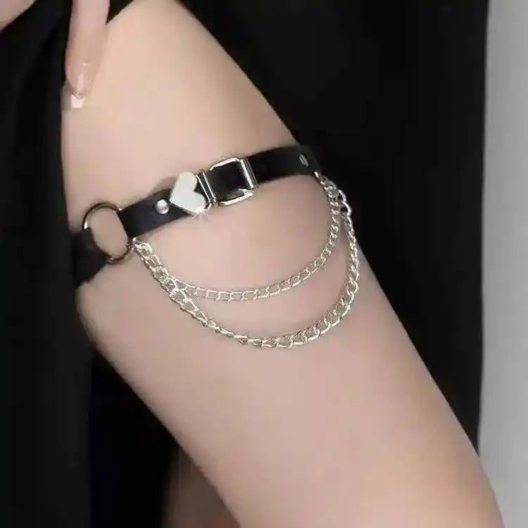 chain elastic leg loop leg strap leg chain, adjustable - Pedlar's Attic