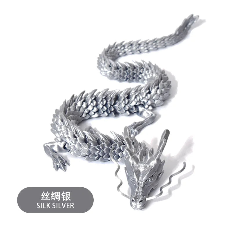 3d-printed Chinese dragon ornaments handicrafts can move the joints