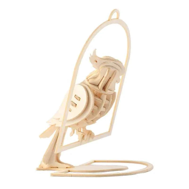 DIY 3D Wooden Puzzle Model Animal Montessori Toys for Children Crafts Dachshund Skeleton Assembly Gift Set for Kids Adults Teens