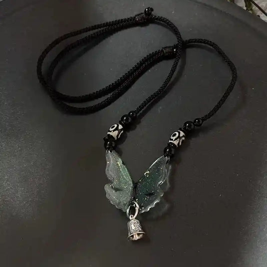 Colorful Stone butterly Pendant Necklace - Pedlar's Attic
