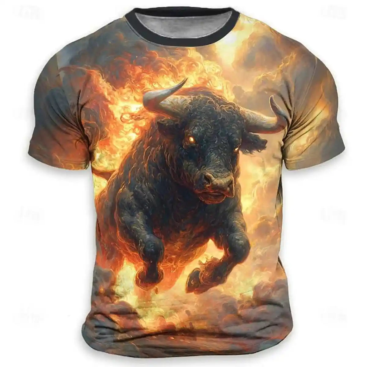 Born to Charge – Flaming Bull Tee | Taurus Season