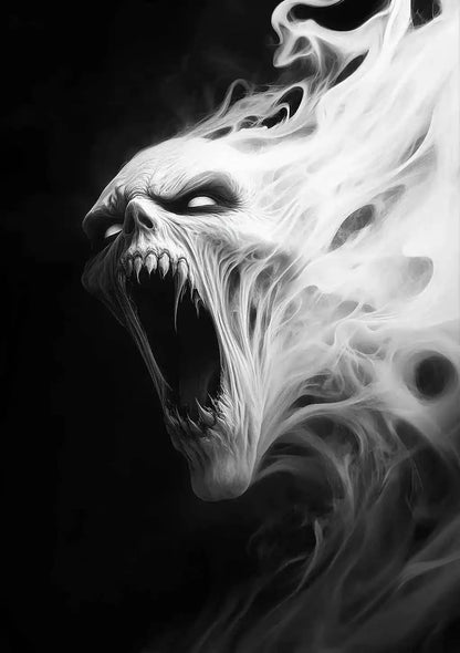 Victoria Style Skull Banquet Fallen Angels Dark Fantasy Art - Pedlar's Attic