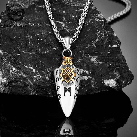 Norse Runes Odin's Spear Gungnir Necklace