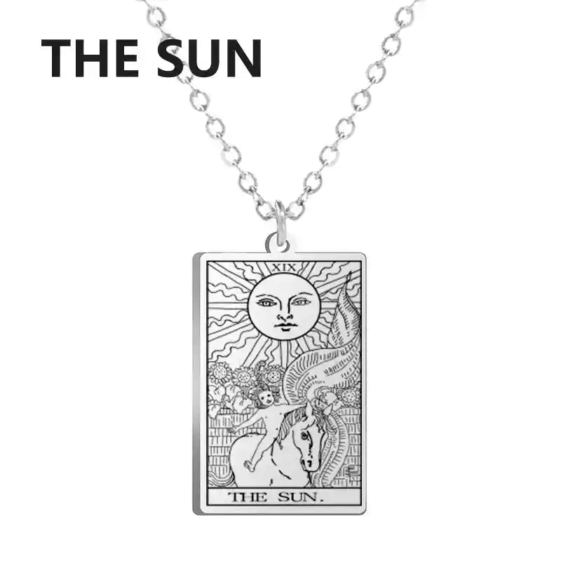 Dawapara Tarot Cards Necklace Women - Pedlar's Attic