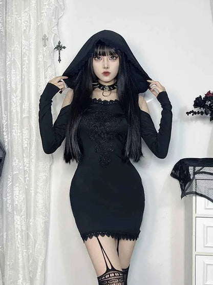 AltGoth Cyber Punk Mall Gothic Dress - Pedlar's Attic