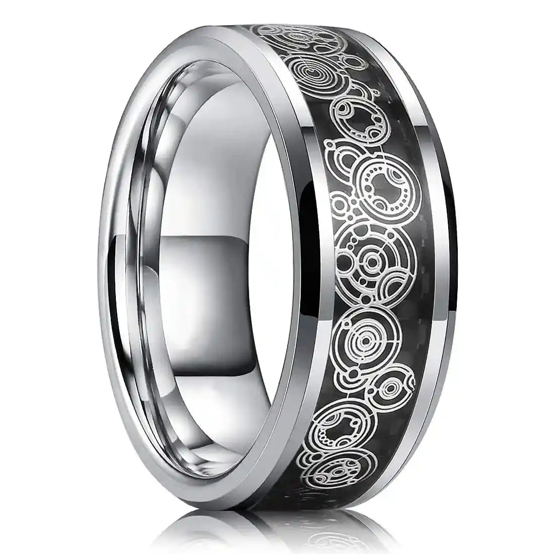 21 Colors 8mm Men's Stainless Steel Celtic Dragon Ring - Pedlar's Attic