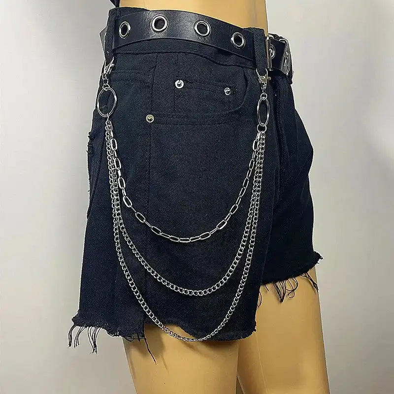 The Chain Between the Loops — Gothic Punk Belt Loop Wallet Chain