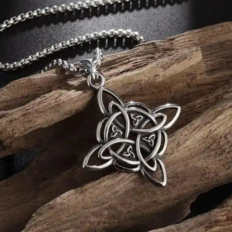 The Odin Quad — Celtic Norse Statement Necklace