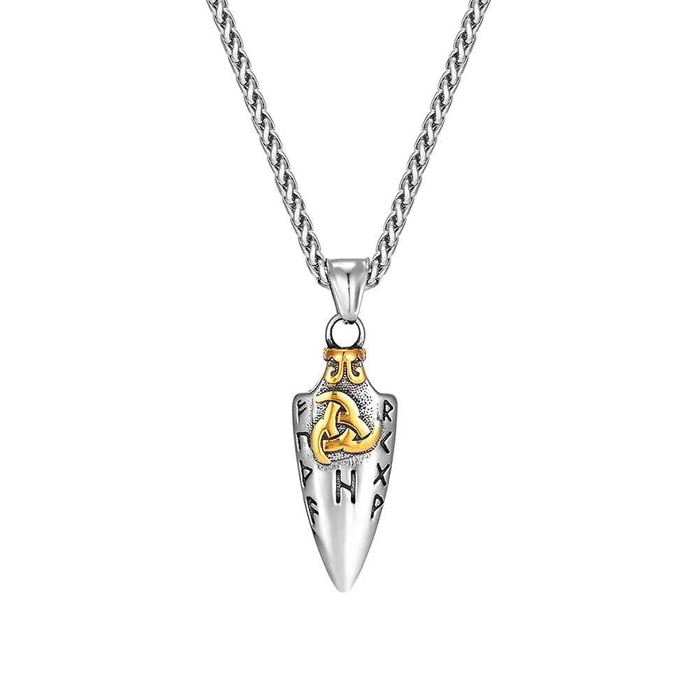 Norse Runes Odin's Spear Gungnir Necklace