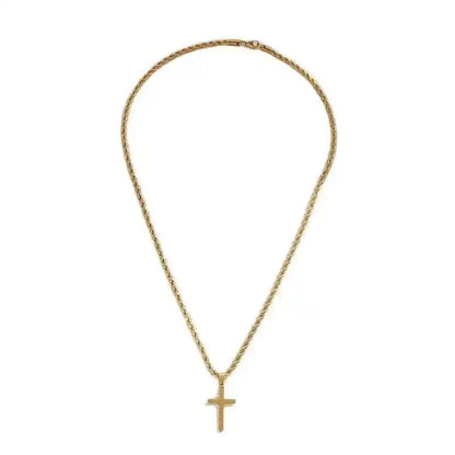 Elysian Cross Pendant Necklace - Minimalist Gold Charm for Men & Women, Perfect Gift for Every Occasion - Pedlar's Attic