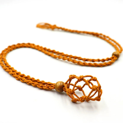 The Rainkeeper — Braided Crystal Catcher Necklace