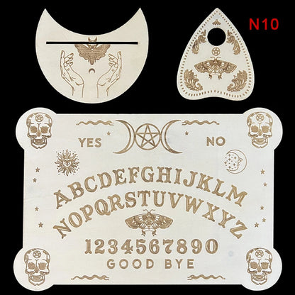 The Aether-Reach Divination Board — Engraved Wooden Pendulum Board