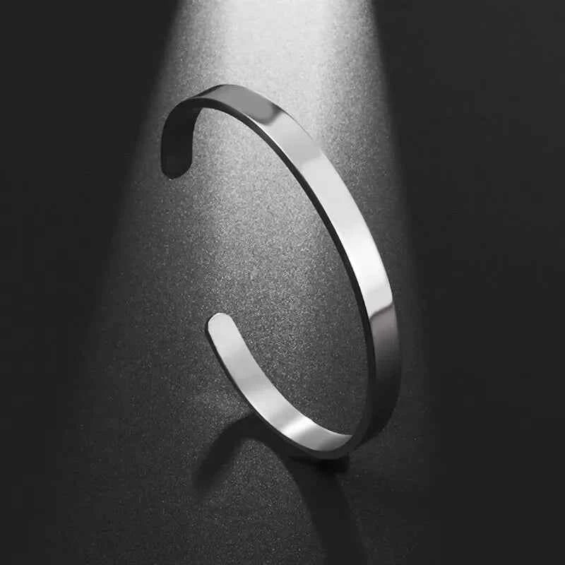 Buddhist Mantra Lotus Mantra Cuff Bracelet for Men Fashion Charm Religious Prayer Amulet Jewelry Gift