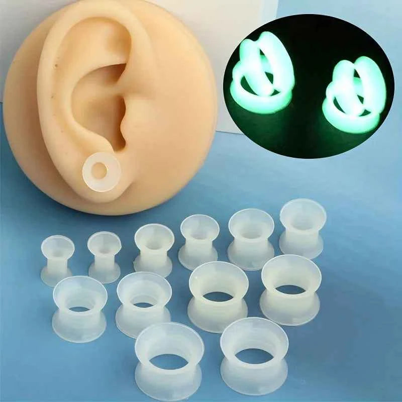 22pcs 8G-3/4 Ultra Thin Silicone Double Flared Flexible Tunnel - Pedlar's Attic