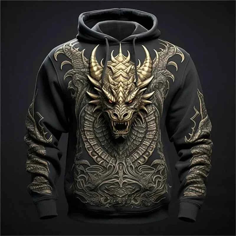 Chinese Dragon Printed Men's Hoodie Fashion- So many choices 2