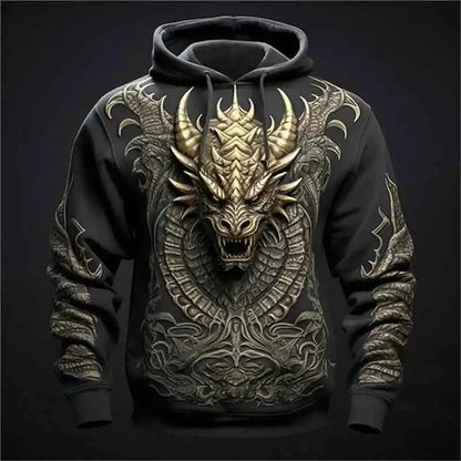 Chinese Dragon Printed Men's Hoodie Fashion- So many choices 2 - Pedlar's Attic