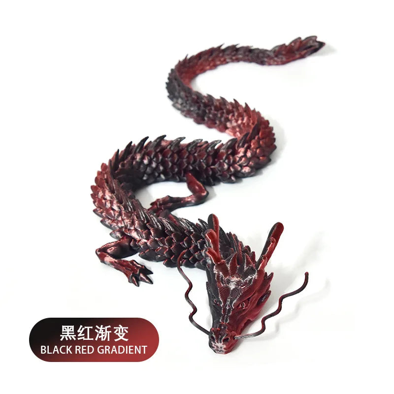 3d-printed Chinese dragon ornaments handicrafts can move the joints