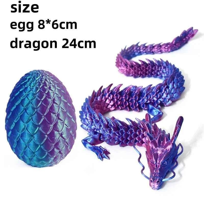 3D Printed Dragon with Egg - Pedlar's Attic