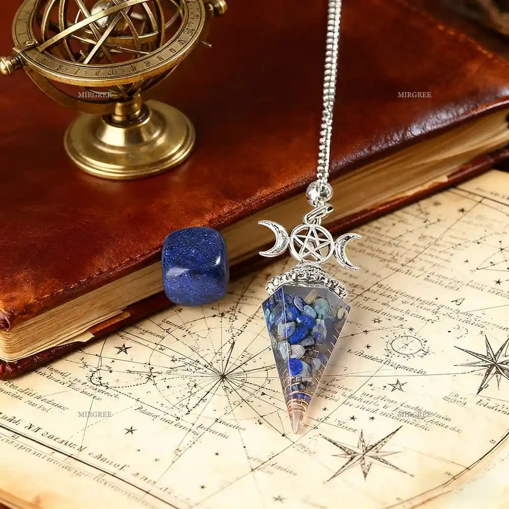 2pcs Amethyst Spirit Pendant Paired with Natural Stone Ornaments - Pedlar's Attic