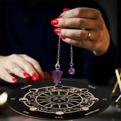 Ouija Spirit Board Wooden Decorative Message Planchette Boards With Letters Spirit Decorations Ouija Board Game For Themed - Pedlar's Attic