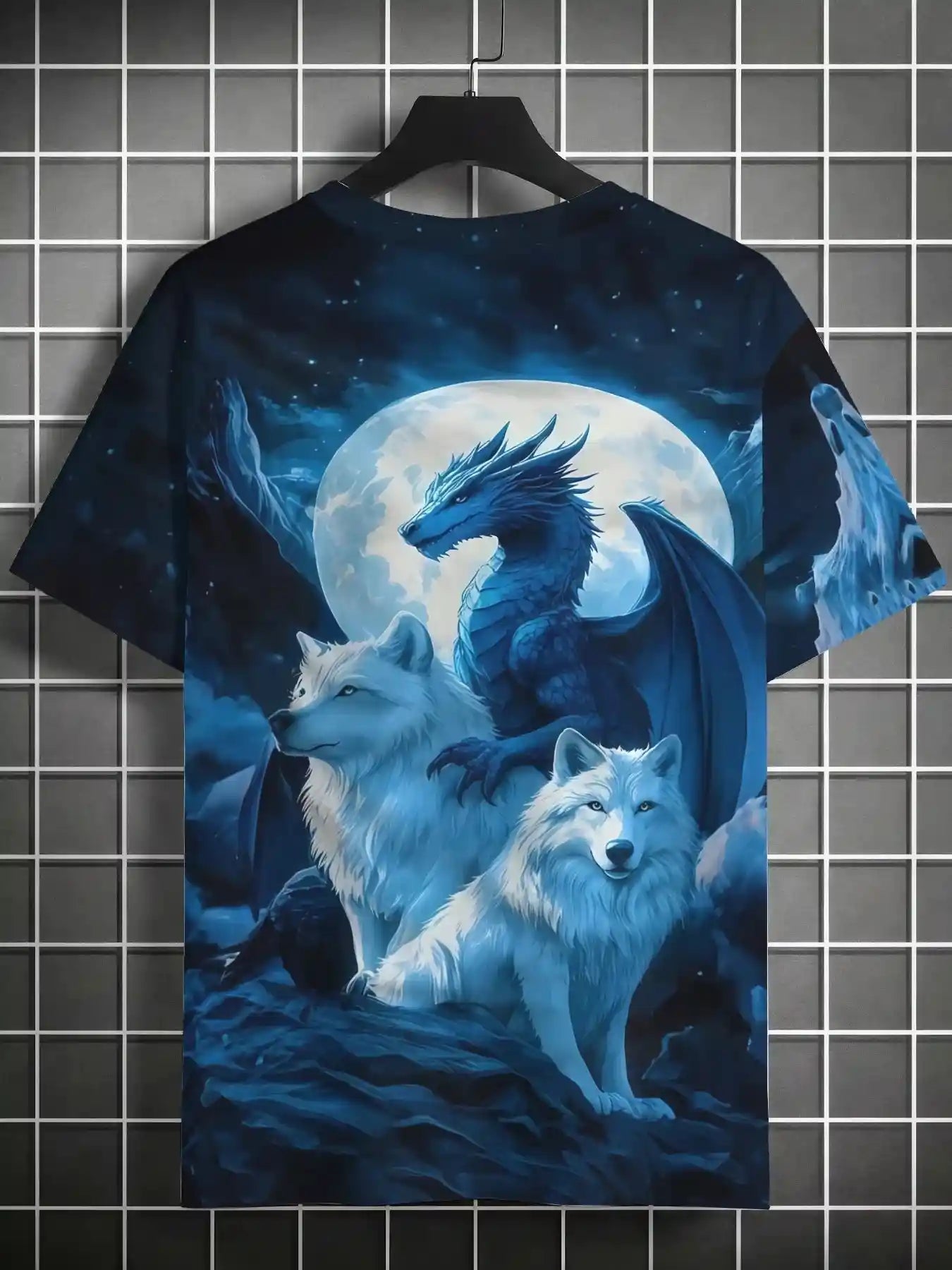 Midnight & the Wolf King 3D Graphic Tee