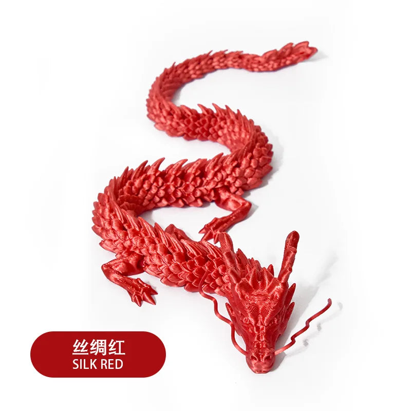 3d-printed Chinese dragon ornaments handicrafts can move the joints