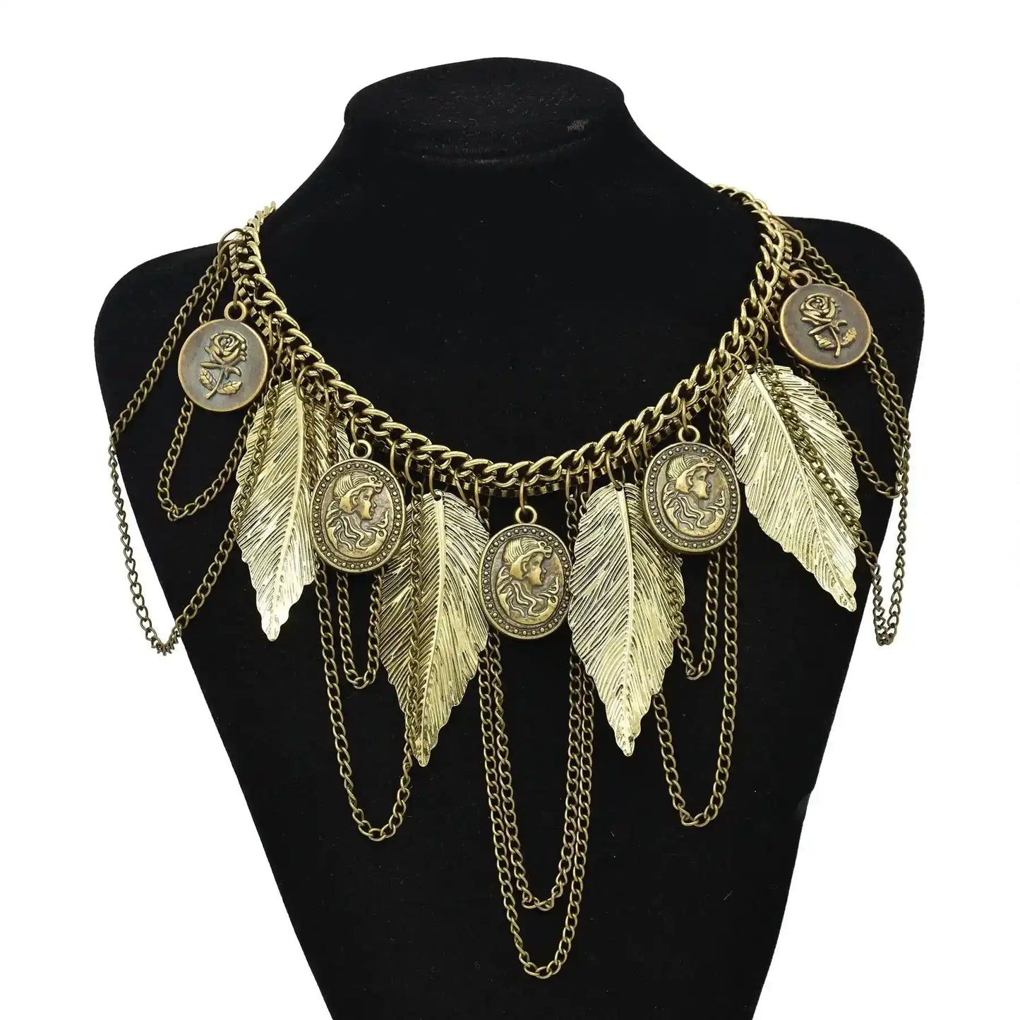 The Wanderer's Collar – Tibetan Boho Statement Necklace