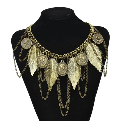 The Wanderer's Collar – Tibetan Boho Statement Necklace