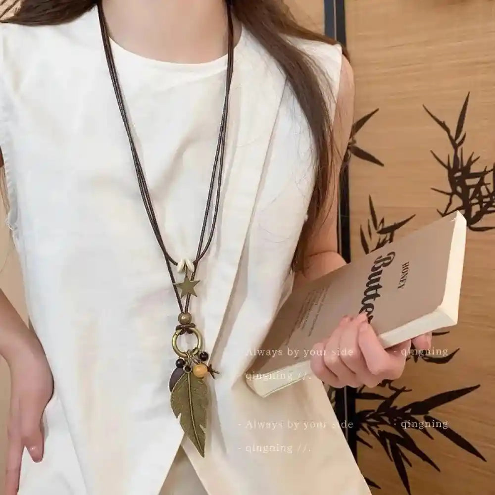 Retro Ethnic Style Bohemian Long Pendant - Pedlar's Attic