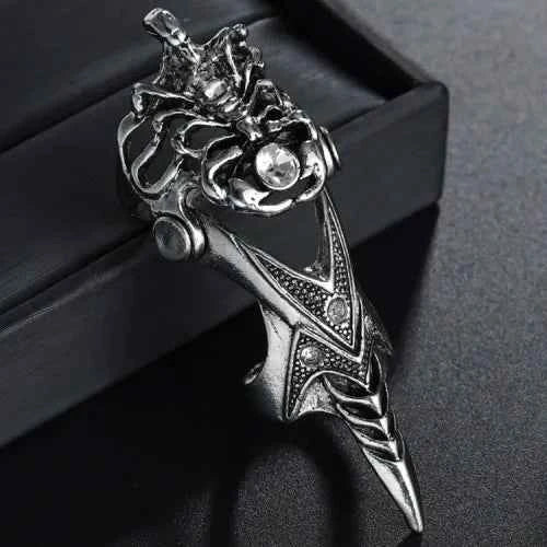 Dragon Eagle Skull Joint Knuckle Full Finger Claw Ring